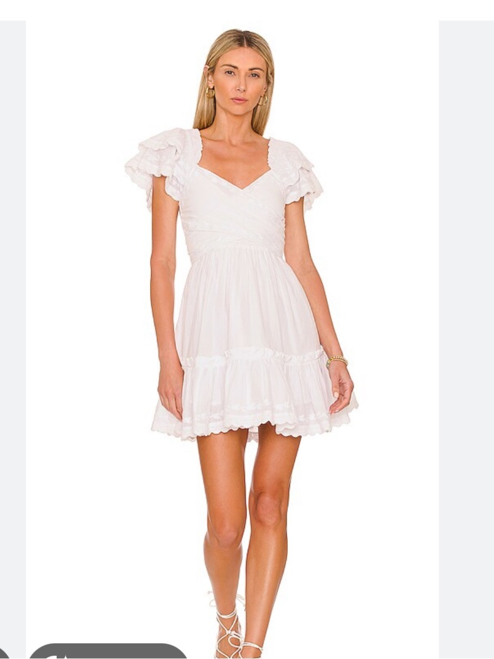 Cleobella Kendra mini dress in white size XS
